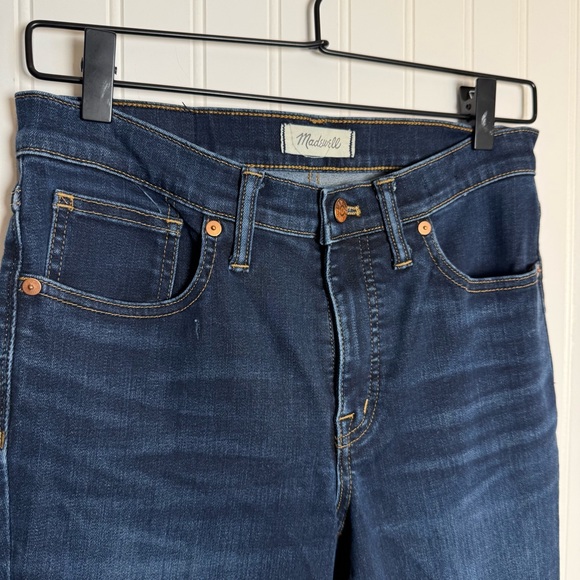 Madewell 9” High Rise Skinny Jeans Dark Wash Women’s Size 28 Inseam 28” - Picture 3 of 14